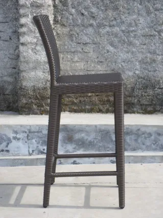 Dubai Bar Stool Synthetic Rattan 3