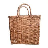 Sierra Tote Rattan Basket with Handle