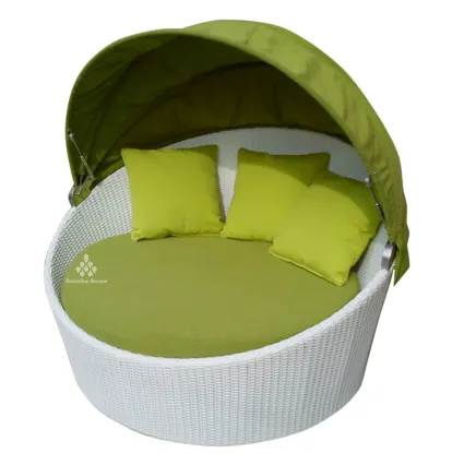 Orbit Synthetic Rattan Lounger 1