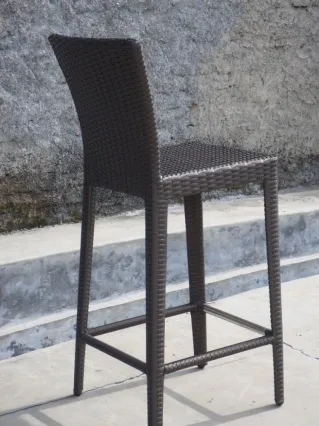 Dubai Bar Stool Synthetic Rattan 1