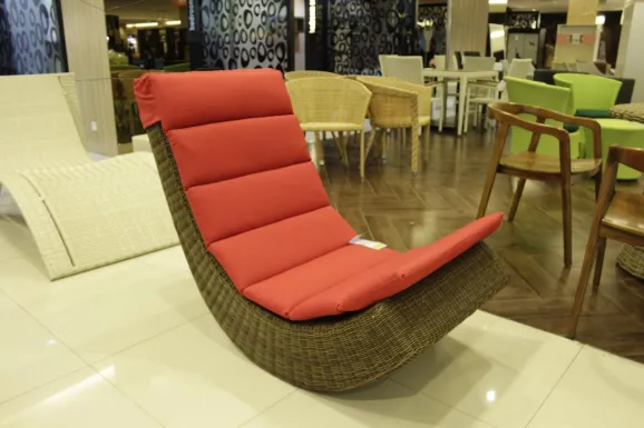 A synthetic Lazy Rattan Relax Chair 2