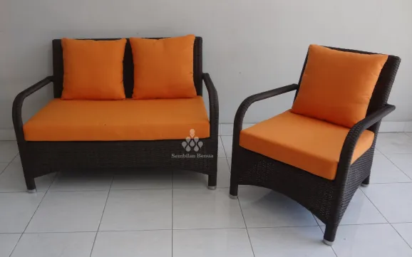 Shanghai Sofa Set Minimalis Rotan Sintetis 4