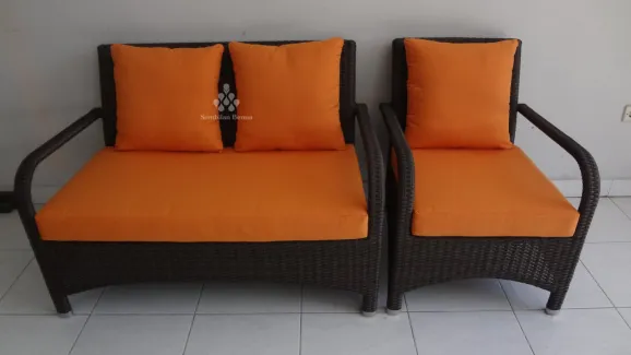 Shanghai Sofa Set Minimalis Rotan Sintetis 3