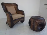 Aero Banana Rattan Armchair with Centre Table