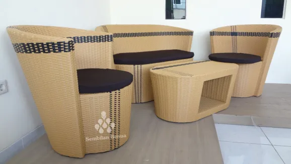 Sofa Set Andreas Synthetic Rattan 2