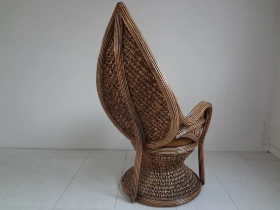 Waru Arm Chair Kursi Rotan Alami 1