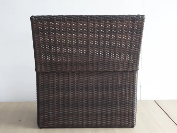 Loundry Rectangular Basket Synthetic Rattan 3