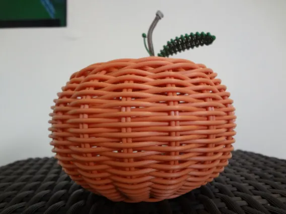 Jar Woven Apples 3