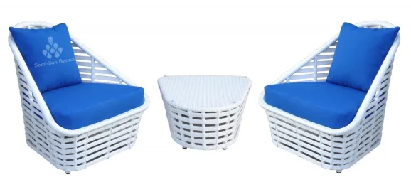 Fany Terrace Set Synthetic Rattan 1