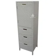Cabinet Synthetic Rattan with Three Drawers
