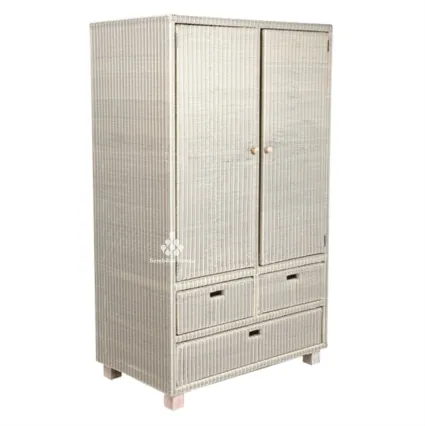 Synthetic Rattan Wardrobe 1