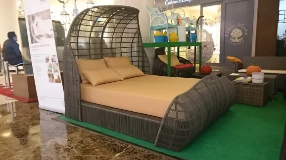 Banana Synthetic Rattan Daybed 2