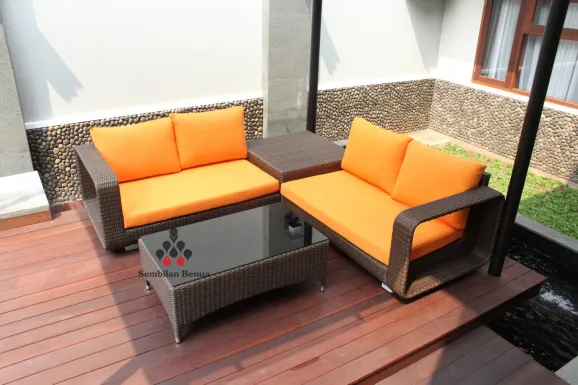 Sofia Set Sofa Synthetic Rattan  1