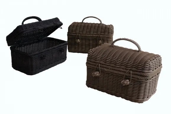 Picnic Basket Synthetic Rattan 1