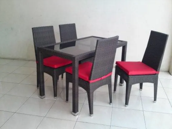 Pinguin Synthetic Rattan Dining Set 1