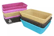 Synthetic Rattan Trapezium Basket