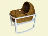 Rattan Baby Cradle