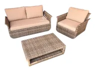 Swan Sofa Set Rotan Sintetis