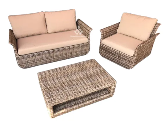 Swan Sofa Set Rotan Sintetis 1