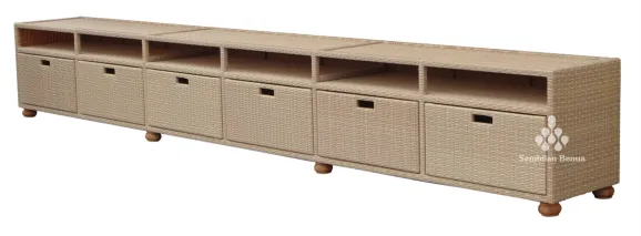 TV Cabinet Synthetic Rattan 1